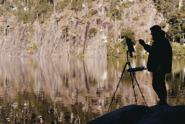 Mauro Pesce, pintura en plein air (al aire libre)