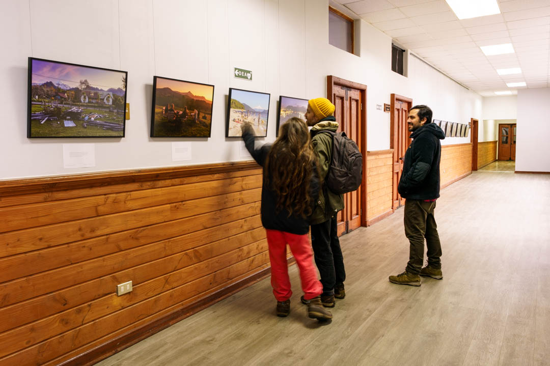 36 vistas del volcan villarrica, Pucón, UFRO Pucón, exposición de fotografía