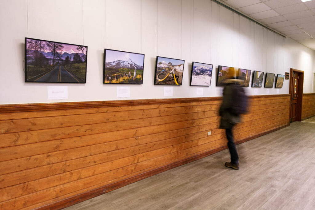 36 vistas del volcan villarrica, Pucón, UFRO Pucón, exposición de fotografía