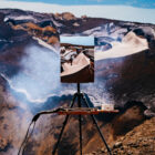 crater, en plein air, landscape, oil painting, outdoor painting, painting, paisaje, pintura, plein air, plein air painting, volcano